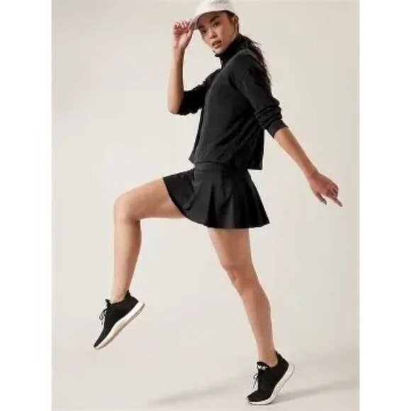Athleta Ace Tennis Skort 13.5" Black Medium - Picture 2 of 7